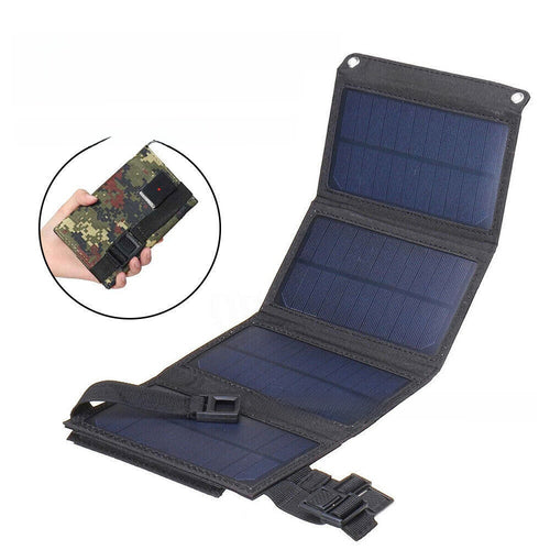 20W Foldable Solar Panel Charger — Waterproof & Lightweight for Camping